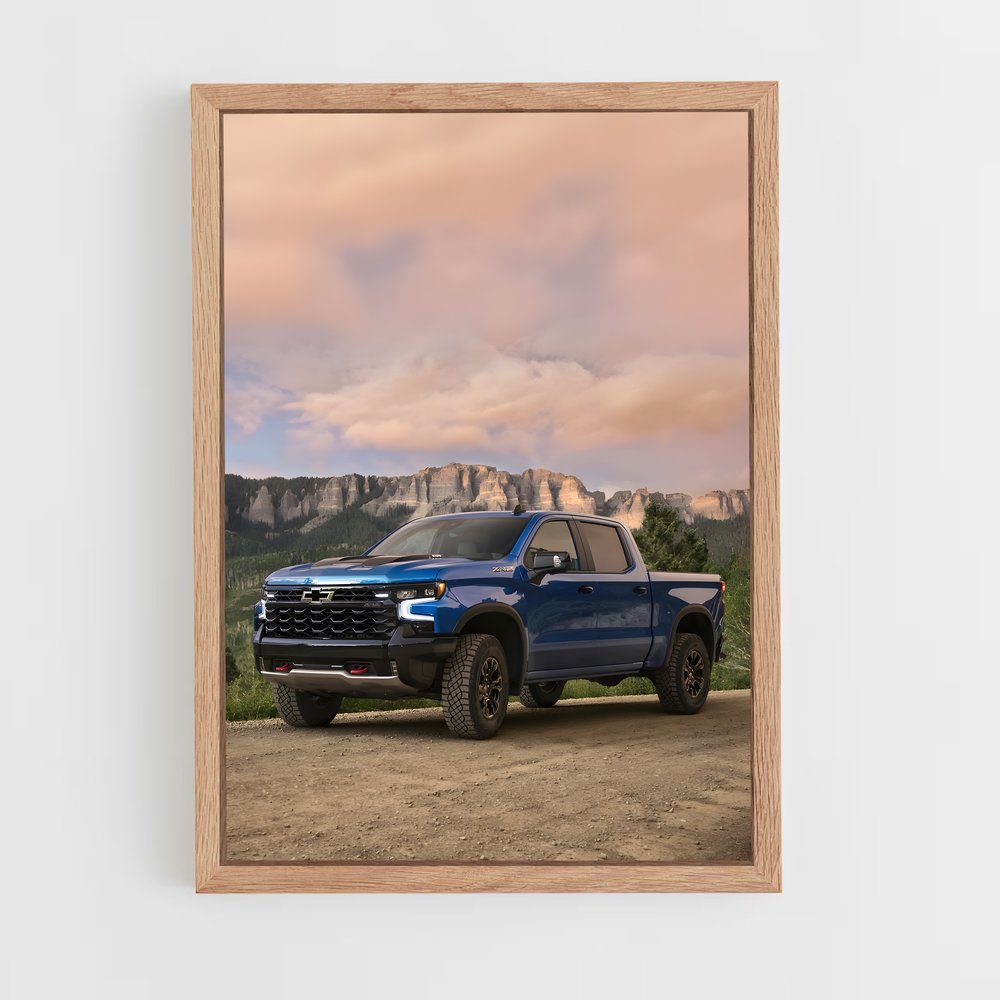 Poster Silverado camion – affiche Chevrolet (vue 4)